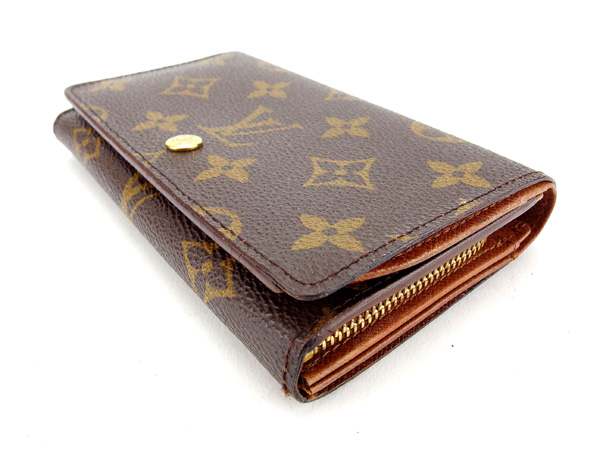 BRAND DEPOT: Louis Vuitton Louis Vuitton L-shaped zipper purse two bi-fold wallet unisex ...