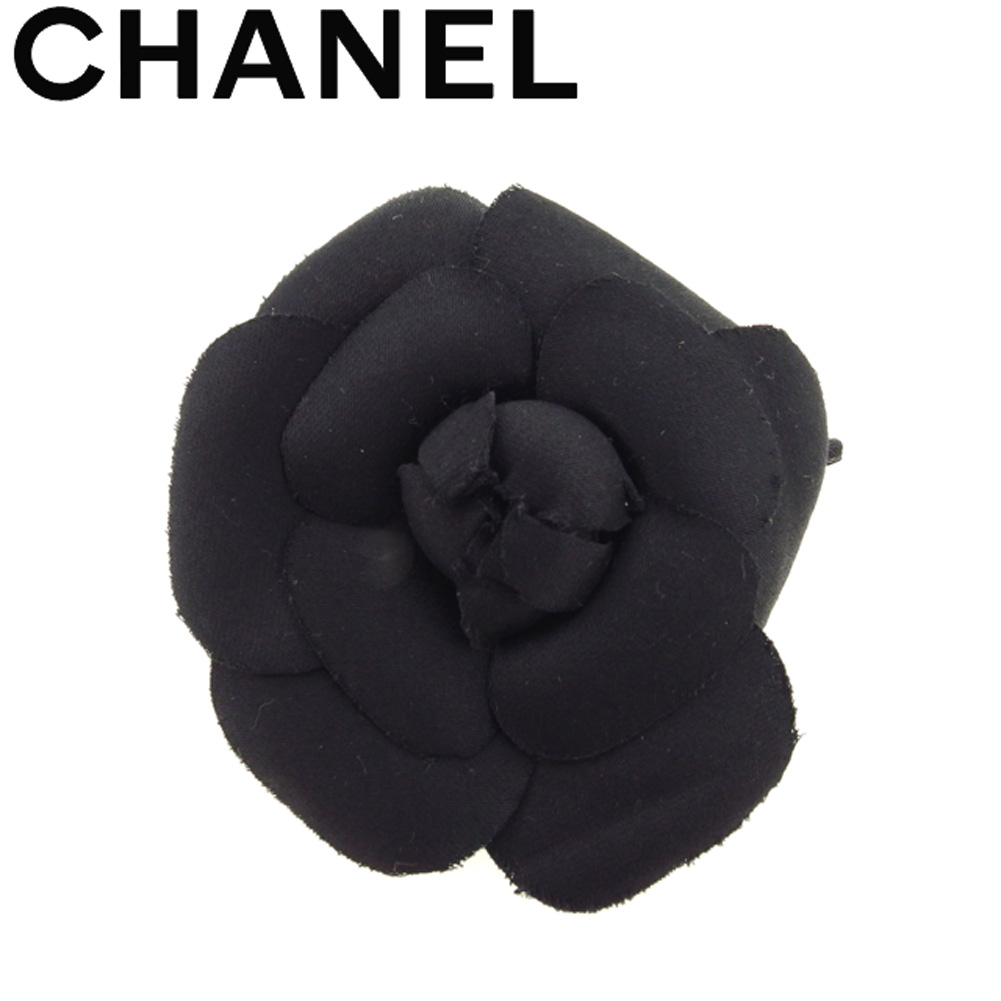 新品同様 未使用 Chanel シャネル ブローチ コサージュ ブラック