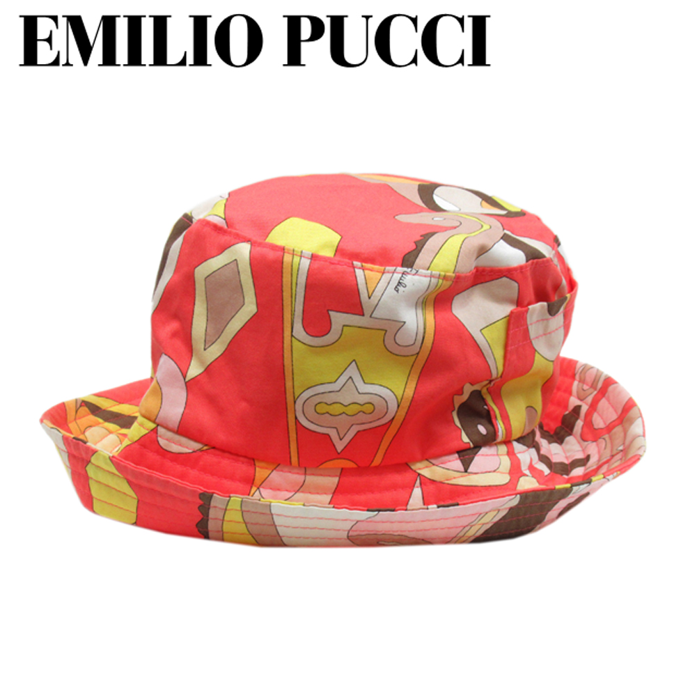 クリスマスローズ EMILIO PUCCI エミリオプッチ 帽子 ピンクパープル系