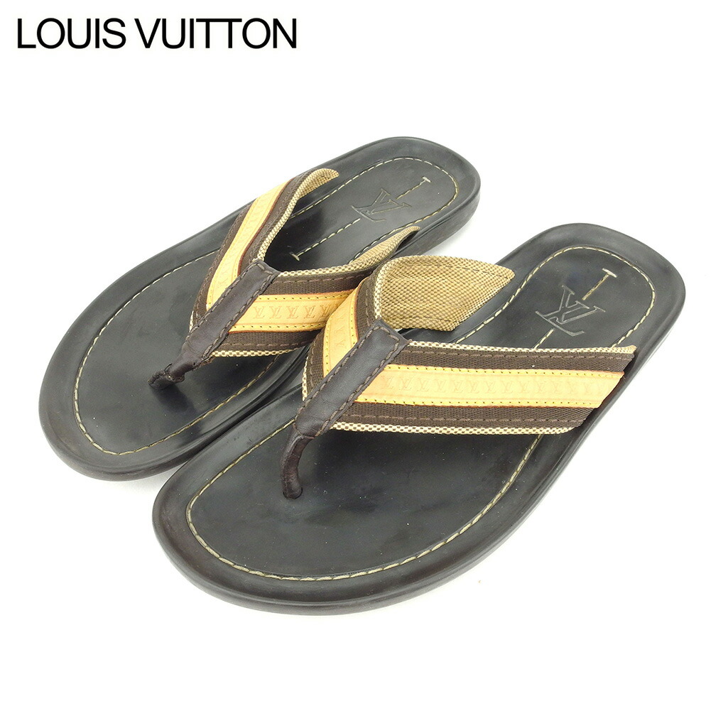 louis v flip flops