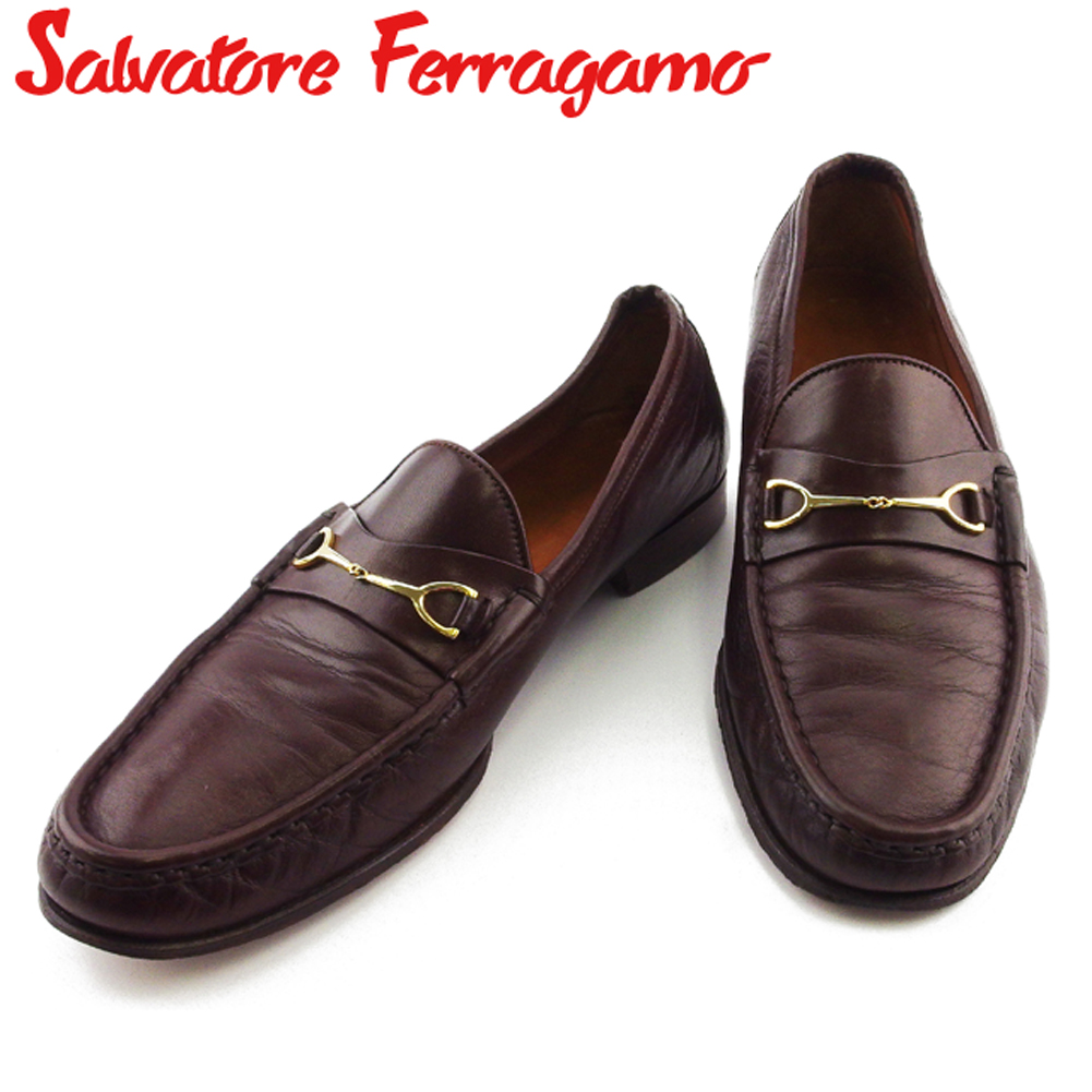 SALVATORE FERRAGAMO レザー ローファー シューズ 靴-