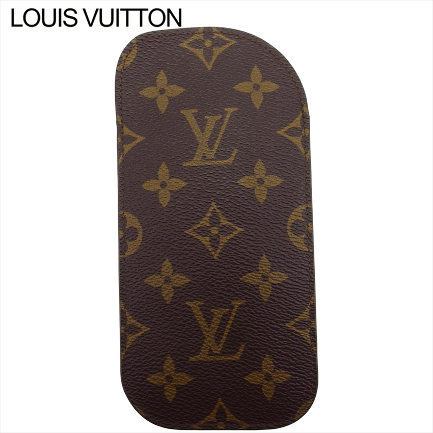 美品】VUITTON メガネケース モノグラム 小物入れ 縦型 ヴィトン 眼鏡