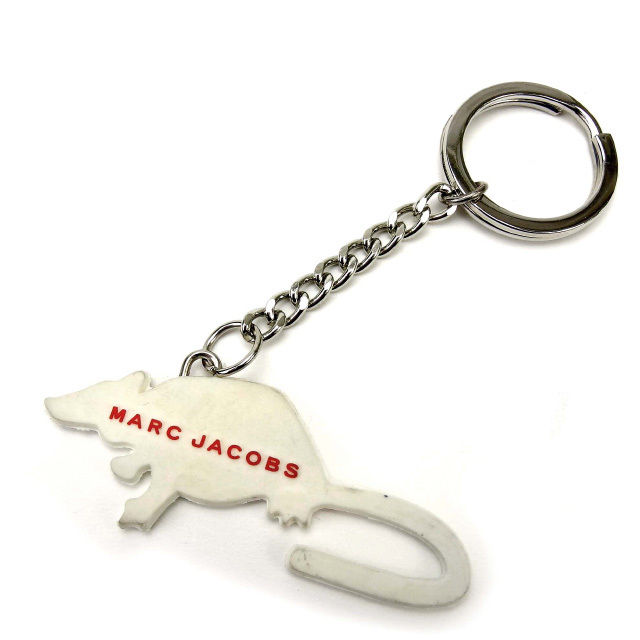 新品本物】 マークジェイコブス キーホルダー レッド MARC JACOBS