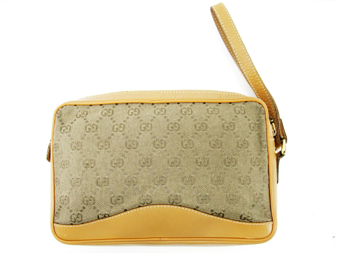 グッチ クラッチバッグ セカンドバッグ キャンバス×レザー GG柄 GUCCI ベージュ T10270S バッグ