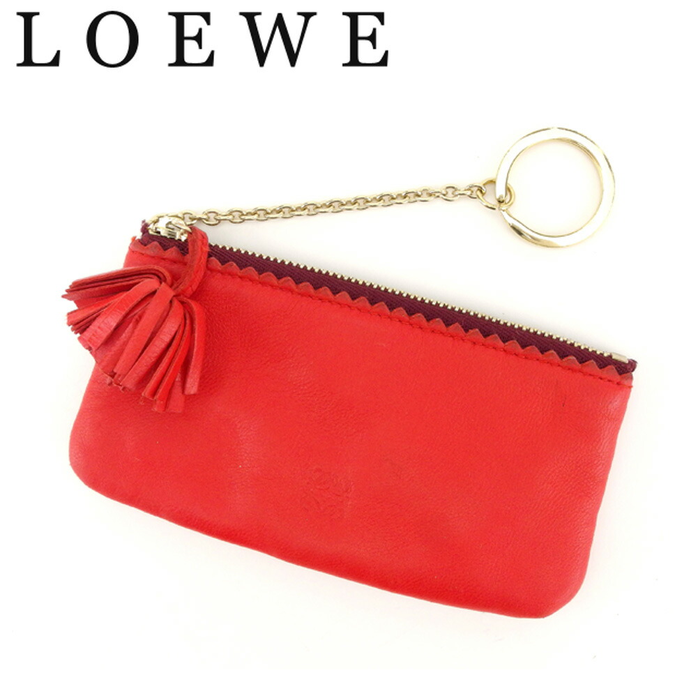 新品 値段 - 【美品】LOEWEキーケース ４連 レザー 革 ロエベ