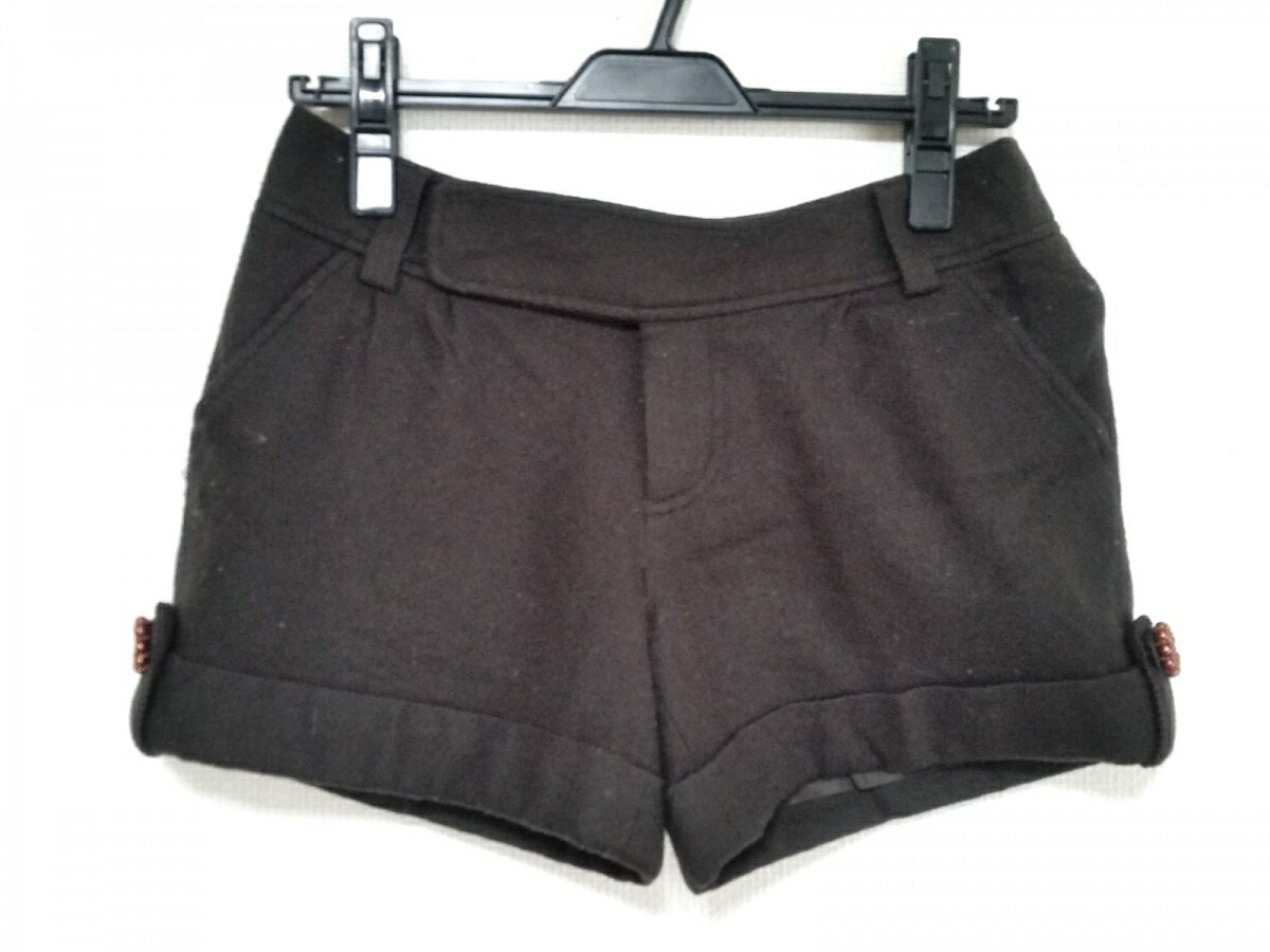 Apuweiser Riche アプワイザーリッシェ ショートパンツ サイズ2 M レディース ダークブラウン 完売