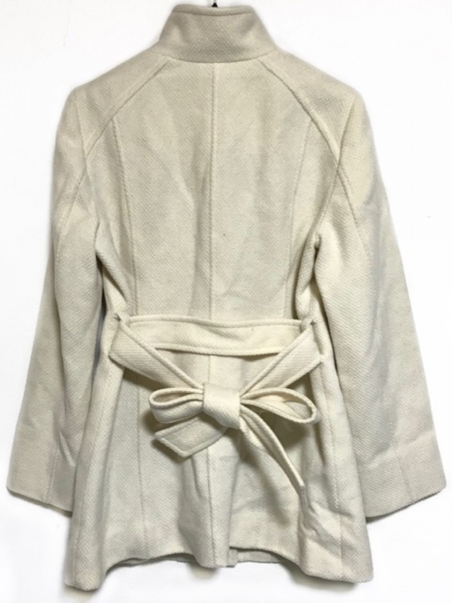 １着でも送料無料 Ensuite エンスウィート コート サイズ2 M レディース アイボリー 冬物 Zams Ma