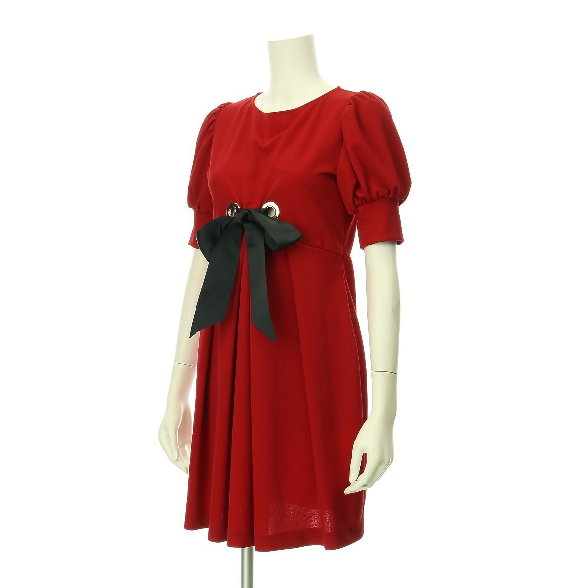 Mary C Italian Fashion メアリーシーイタリアンファッション ワンピース レディース新品同様 レッド系 フィット フレアワンピース ポリエステル95 エラスターン スパンデックス 伸縮素材 5 Rvcconst Com