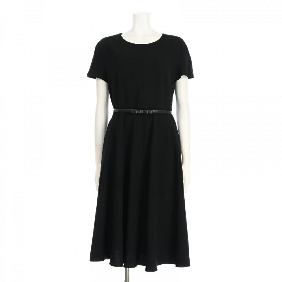 Fm Fashionmarket Maxmara Outlet エフエムファッションマーケット マックマーラアウトレット ワンピース フレアワンピース ブラック系 表地 トリアセテート71 ポリエステル29 裏地 アセテート67 ポリエステル33 Andapt Com