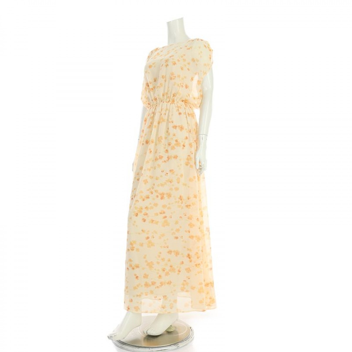 Anthropologie アンソロポロジー ガウン マキシワンピース 柑子ソース 表地 裏地 ポリエステル100 Fanorte Edu Br