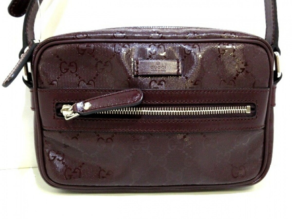 日本最大の ショルダーバッグ美品□ GUCCI(グッチ) インプリメ PVC ...