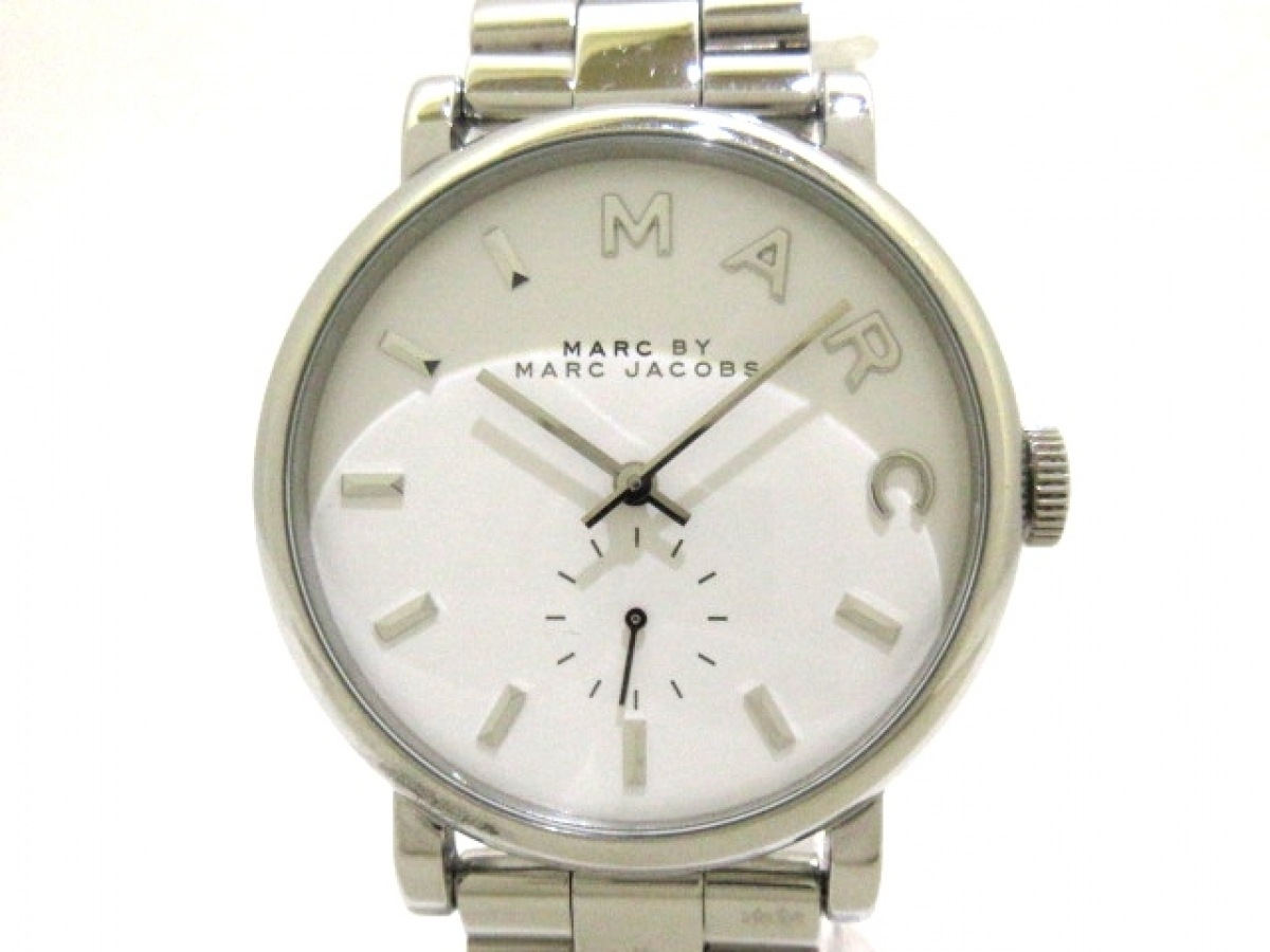 楽天市場 新着 Marc By Marc Jacobs マークジェイコブス 腕時計美品 Mbm3242 メンズ 白 0806 中古 ブランディア 楽天市場店