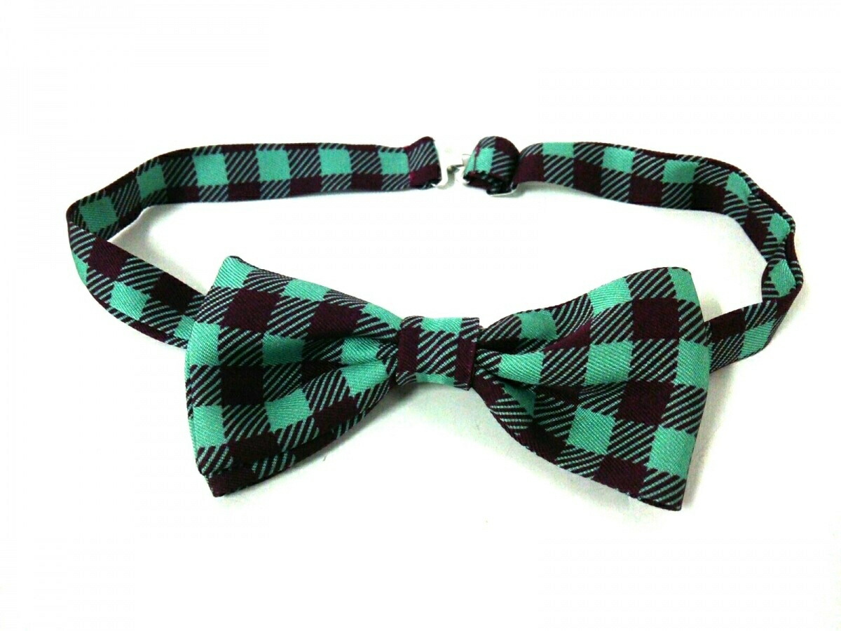 注目ブランド Prada プラダ ネクタイ メンズ ボルドー ライトグリーン 蝶ネクタイ ボウタイ チェック柄 品質タグなし 中古 在庫有 Www Papermoney World Com