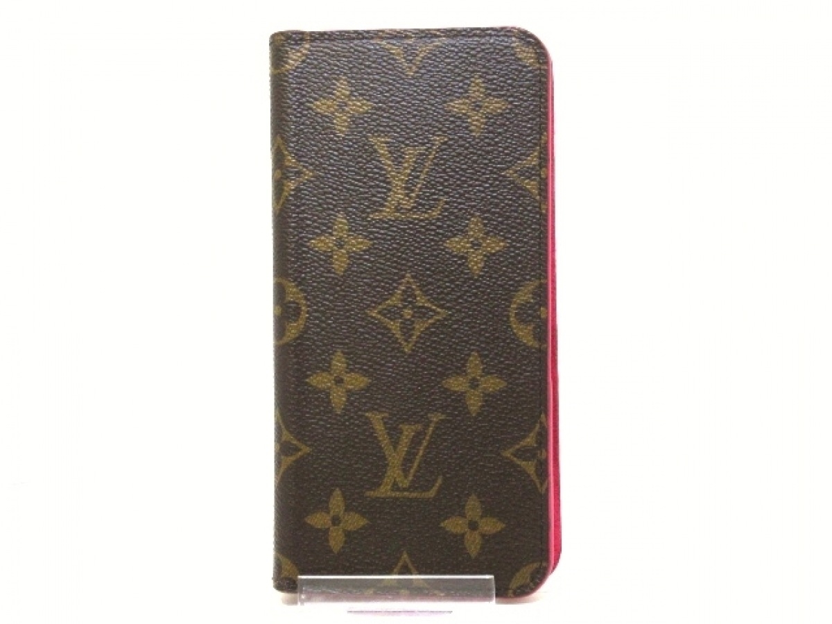 中古 Louis Vuitton ルイヴィトン 佩びる電話を掛ける入れ物 モノグラム美品 Iphone Xr フォリオ M674 石竹色 名頭標識 モノグラム カンバス Thuvienso Khcnbackan Gov Vn