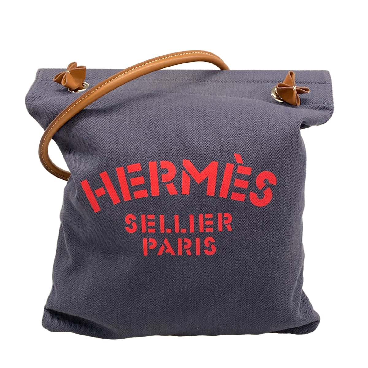 【中古】HERMES(エルメス) アリーヌMM ショルダーバッグ ネイビー×ブラウン×レッド レザー|ブランディア 店
