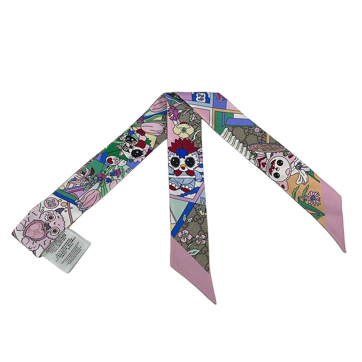 【新着】【中古】GUCCI(グッチ) えり巻き シュロの葉えり巻き/Gucci Besties 点火装置サクラ色×点火装置青色×マルチ
