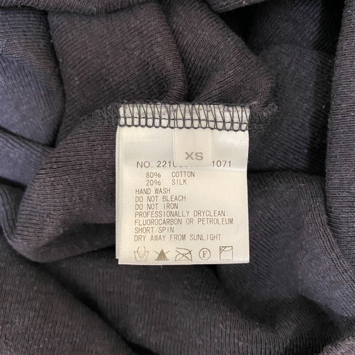 中古 Ron Herman ロンハーマン ワンピース サイズxs レディース ダークグレー クルーネック 長袖 ひざ丈 Sermus Es