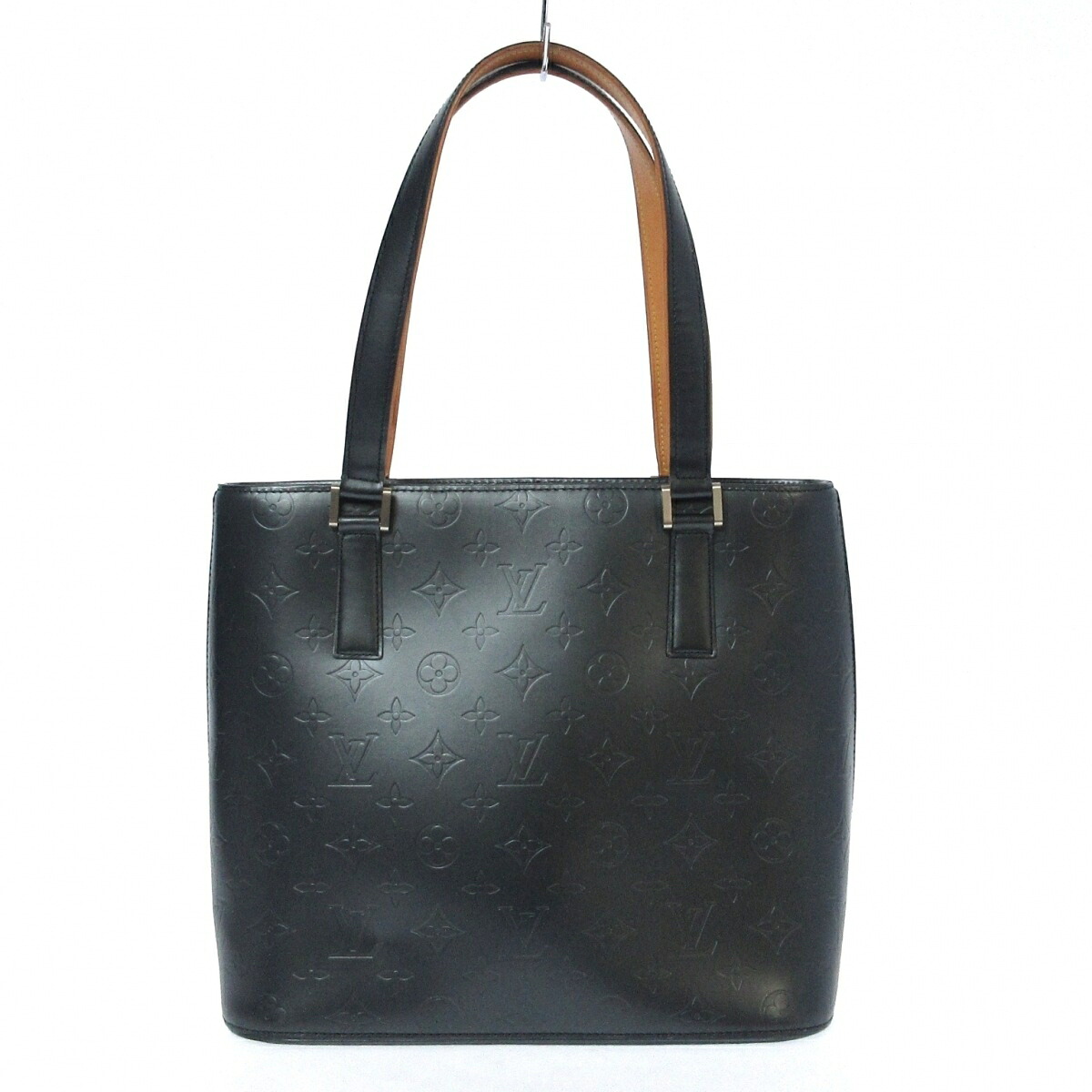 Louis Vuitton ルイヴィトン トートバッグ モノグラムマット メンズ ストックトン M ブルー カーフ ヌメ革 中古 Onpointchiro Com