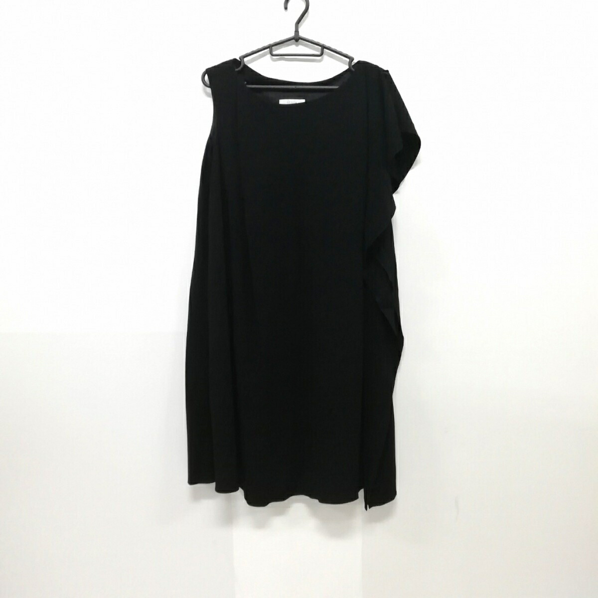 中古 Epoca エポカ ワンピース クルーネック 変形袖 ひざ丈 黒 Fitzfishponds Com
