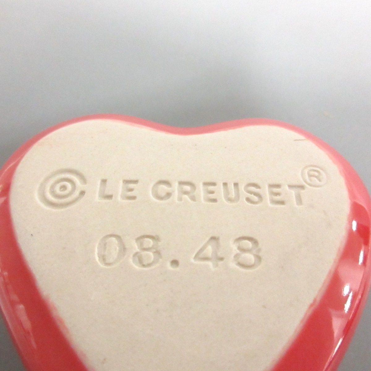 中古 Le Creuset ルクルーゼ 食器 ラムカン ハート ピンク ライトピンク 陶器 Rvcconst Com