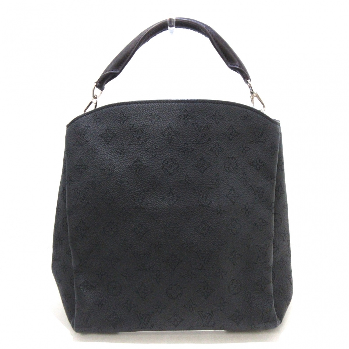 中古 Louis Vuitton ルイヴィトン バビロンpm ハンドバッグ ノワール マヒナ レザー 素材 キッド カーフスキン Mozago Com