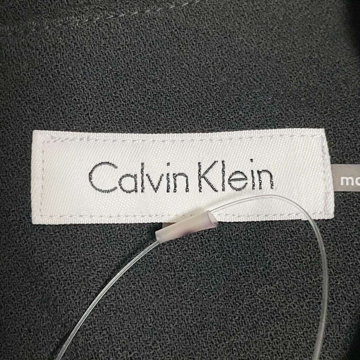 中古 Calvinklein カルバンクライン ワンピース ベアトップワンピ ひざ丈 フリル 黒 septicin Com