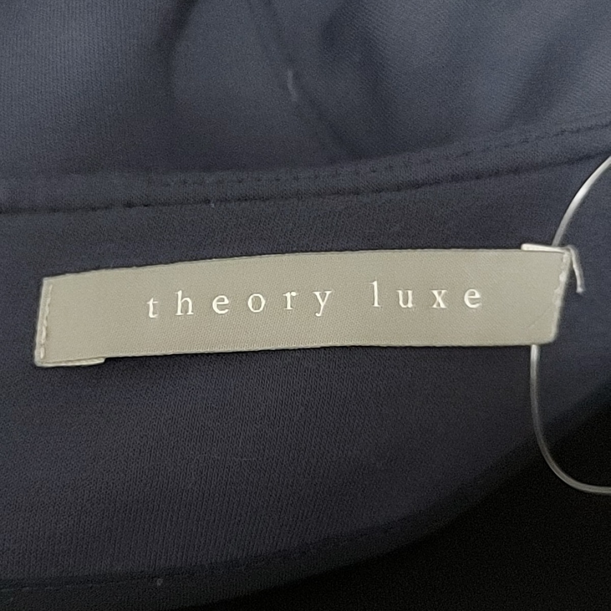 中古 Theory Luxe セオリーリュクス ワンピース クルーネック 長袖 ひざ丈 ネイビー Christine Coppin Com