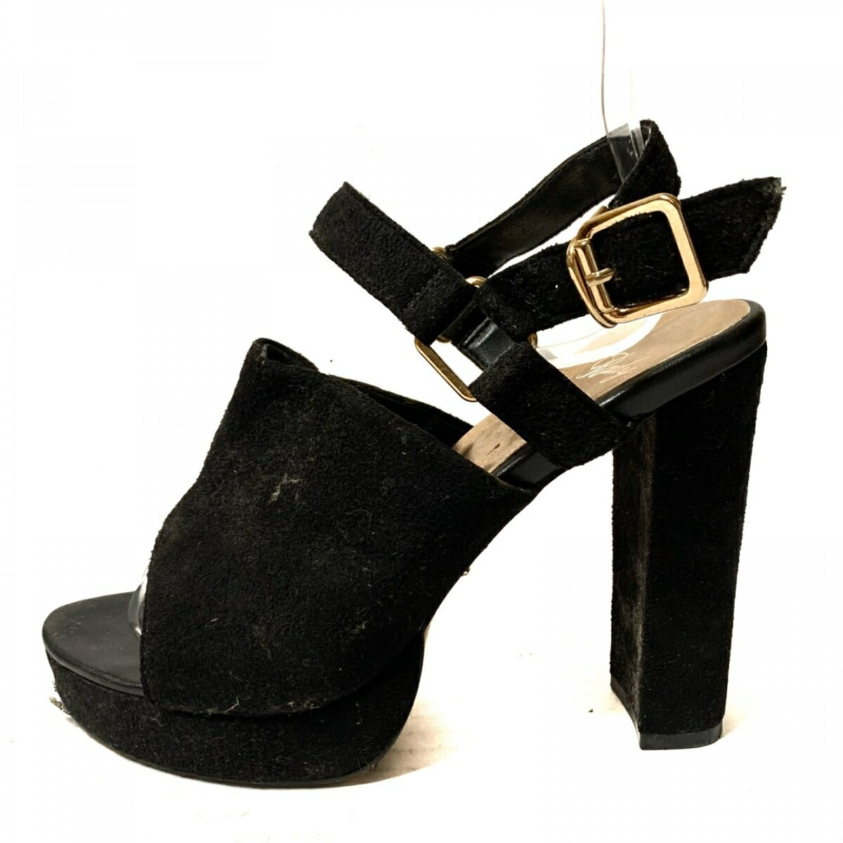 中古 Rady レディ サンダル 黒 スエード Bhojpurisahityasarita Com