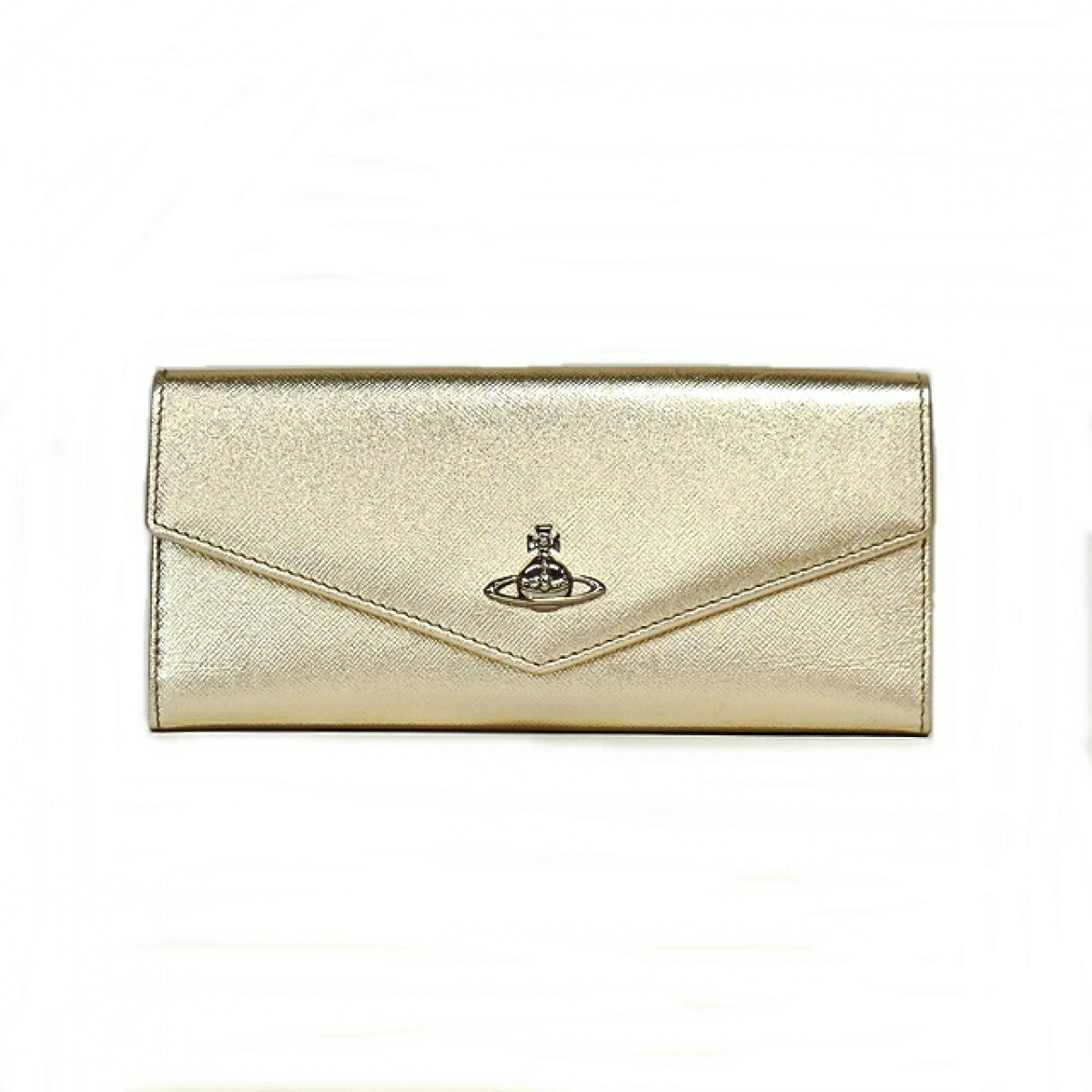 中古 Viviennewestwood ヴィヴィアンウエストウッド 長財布 オーブ ゴールド レザー Butlerchimneys Com