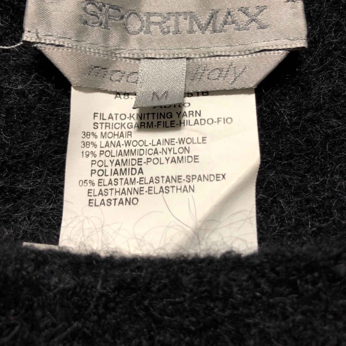 中古 Sportmax スポーツマックス ワンピース クルーネック 長袖 ロング ニット 黒 Vmaphotographystudios Com