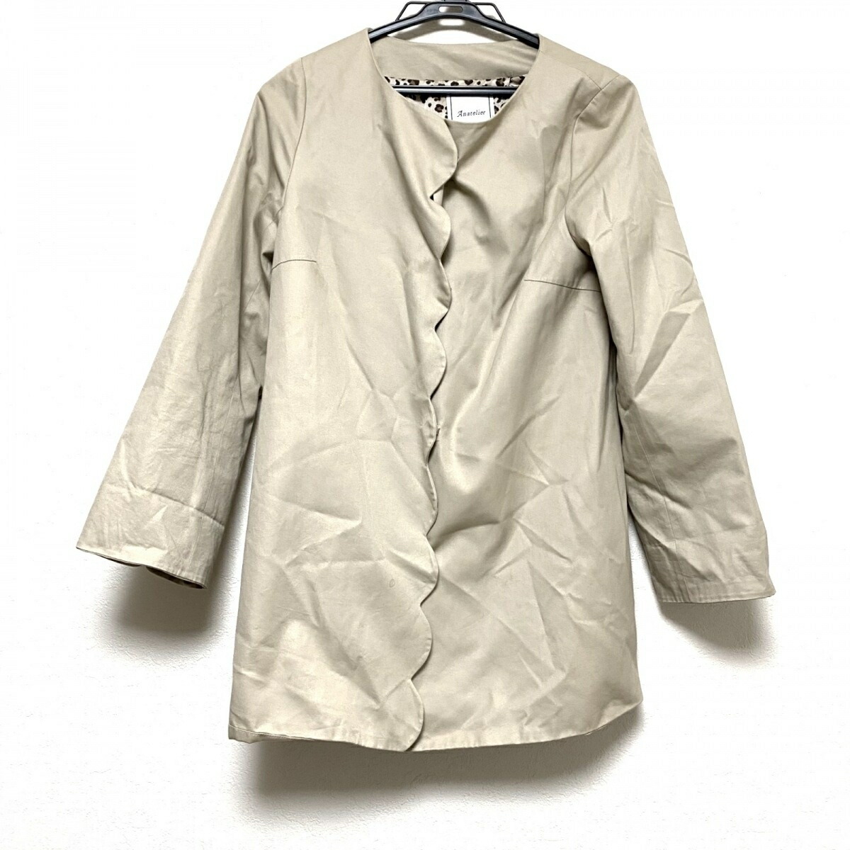 中古 Anatelier アナトリエ コート 長袖 春 秋 ベージュ Andapt Com