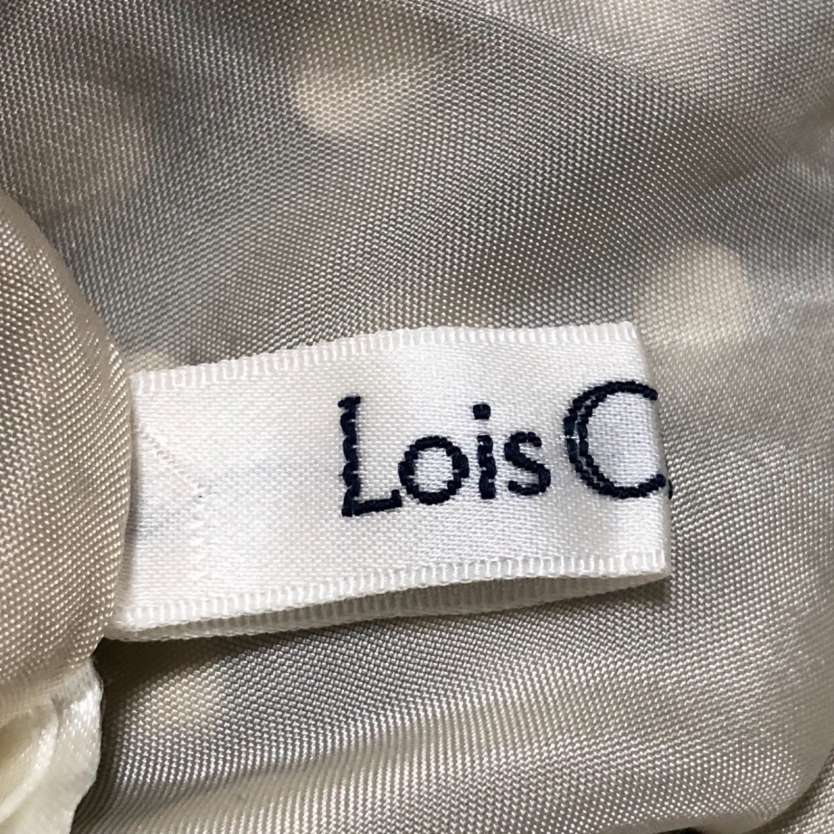 中古 Lois Crayon ロイスクレヨン ワンピース ノースリーブ ひざ丈 ドット柄 ベージュ 黒 Deerfieldtwpportage Com