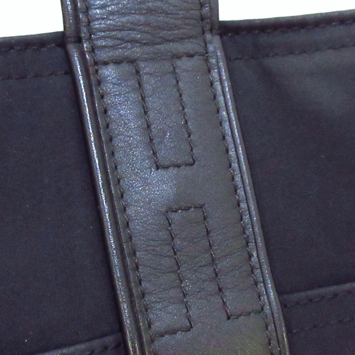 中古 Hermes エルメス アカプルコpm ハンドバッグ シルバー金具 黒 ナイロン レザー Rvcconst Com