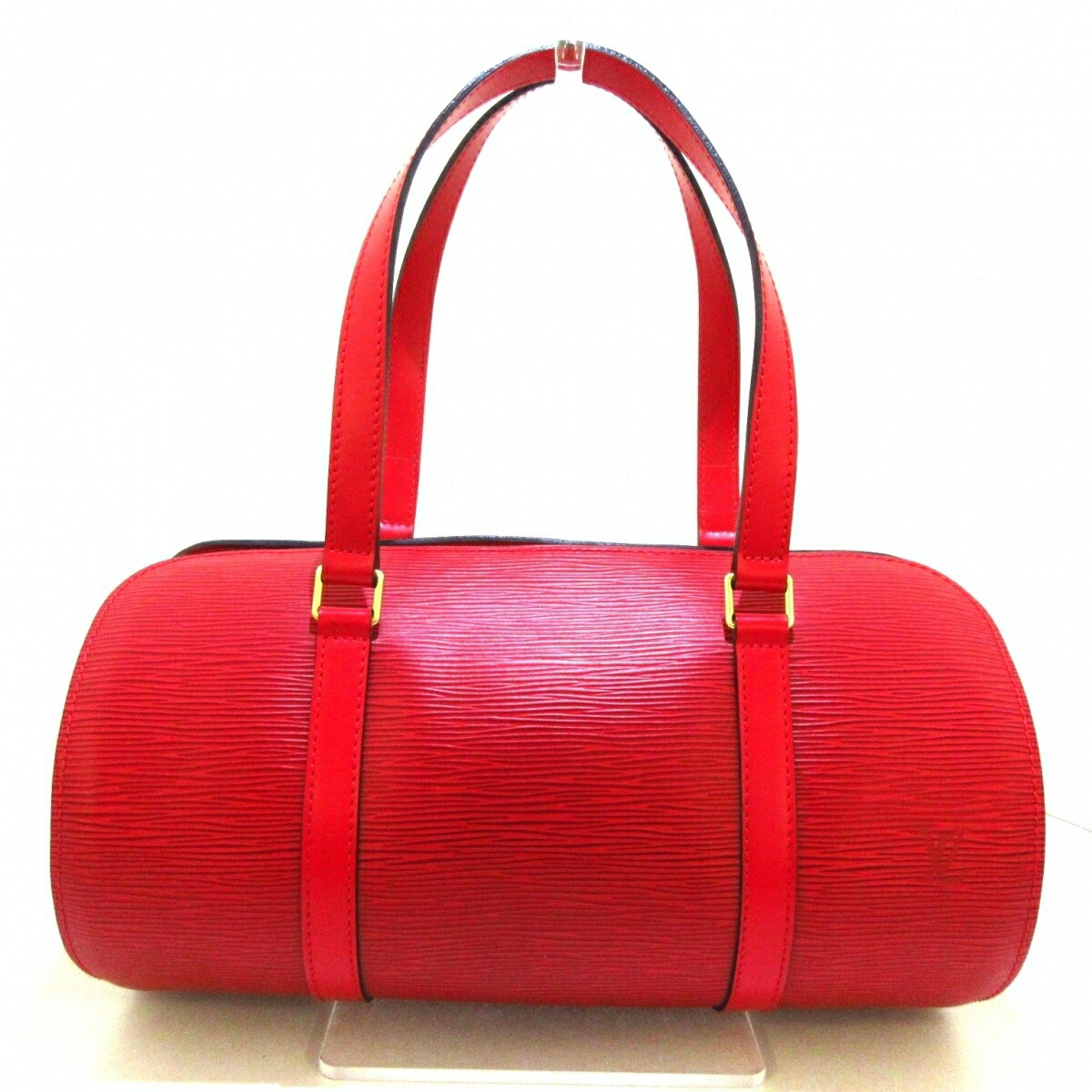 中古 Louis Vuitton ルイヴィトン スフロ ハンドバッグ レディース レザー Lvロゴの刻印入り カスティリアンレッド 型番 M Filmsdeculfrancais Com