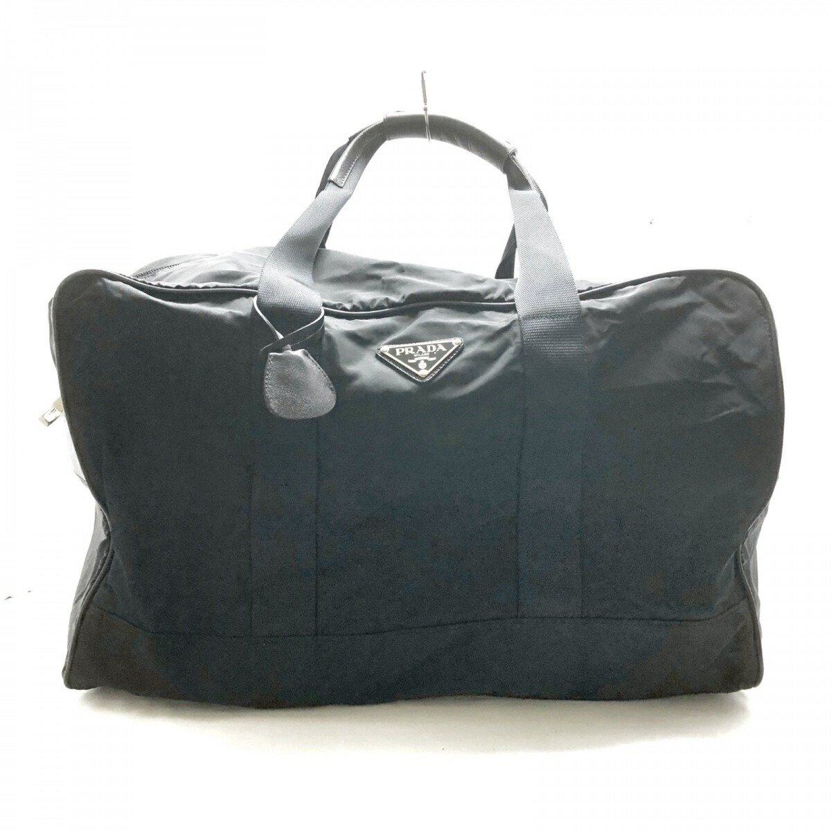 中古 Prada プラダ ボストンバッグ 本体ロックなし 黒 ナイロン レザー Fmcholollan Org Mx