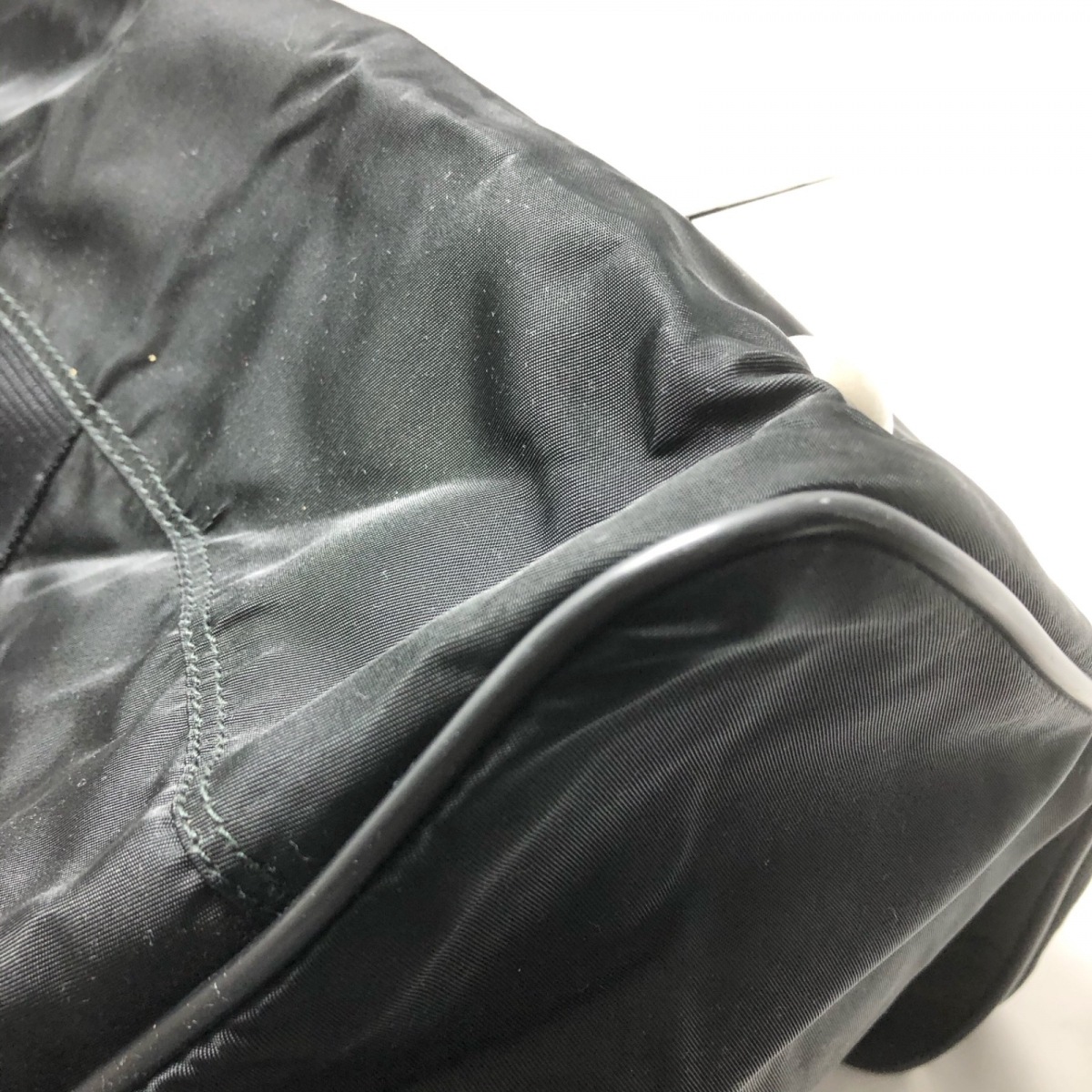 中古 Prada プラダ ボストンバッグ 本体ロックなし 黒 ナイロン レザー Butlerchimneys Com