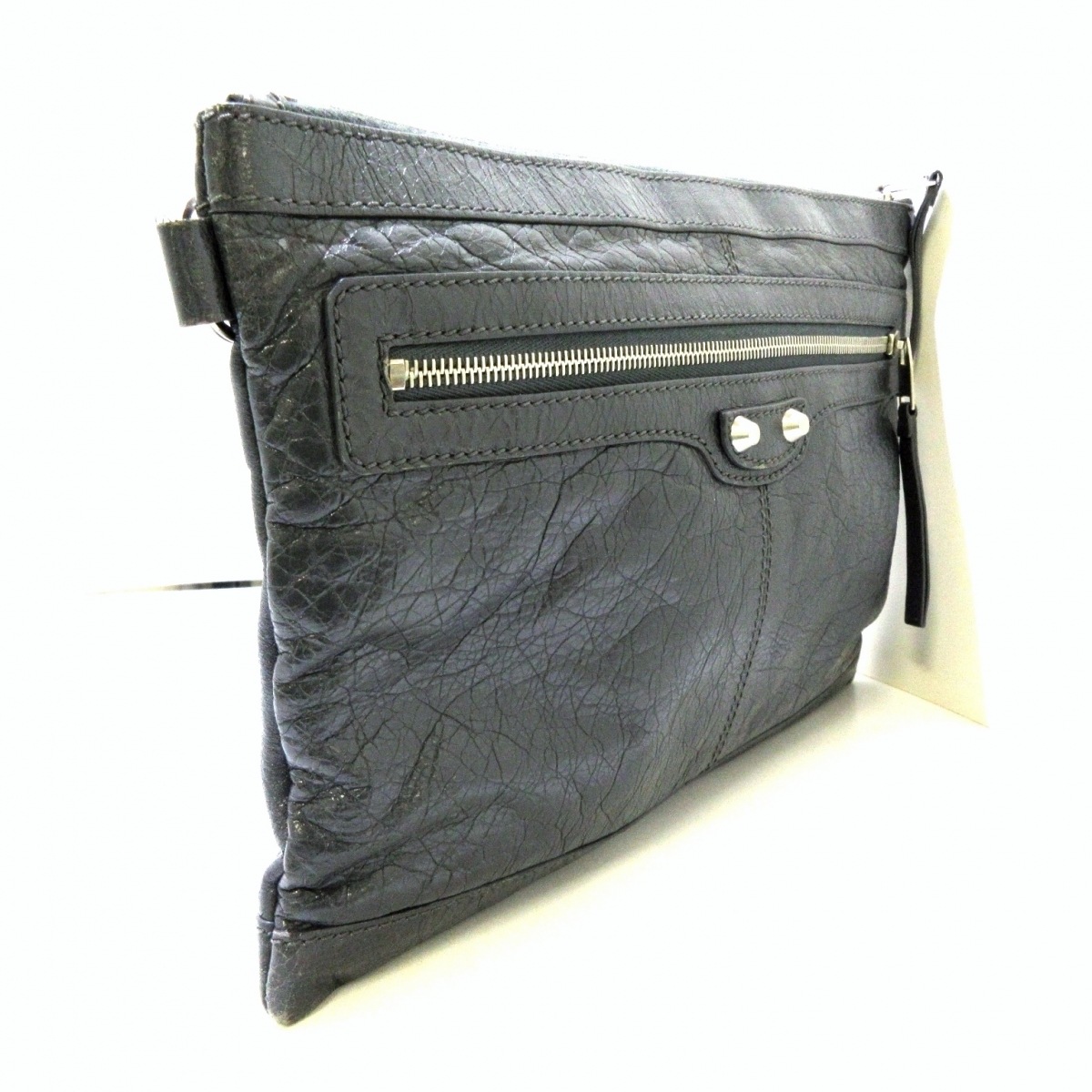 BALENCIAGA バレンシアガ クラッチバッグ スエード レザー 超希少