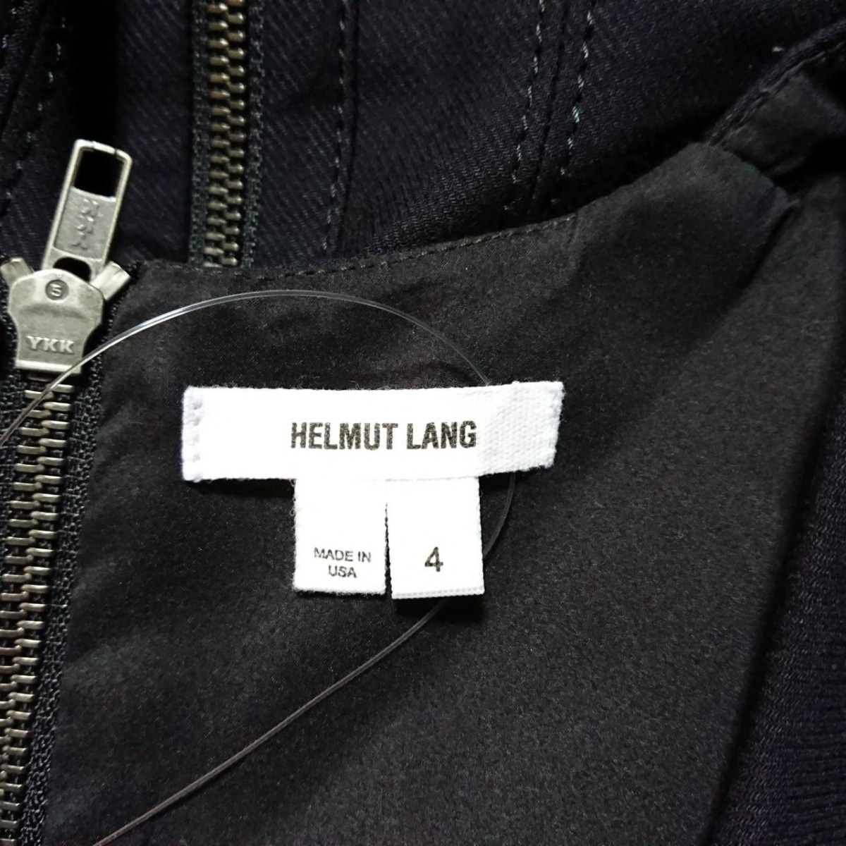 中古 Helmut Lang ヘルムートラング ワンピース ノースリーブ ベルト付き 黒 septicin Com