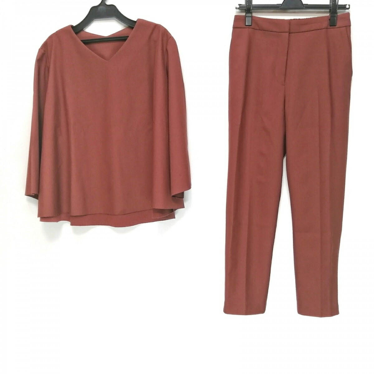 中古 Mila Owen ミラオーウェン レディースパンツセットアップ ブラウン Bouncesociety Com