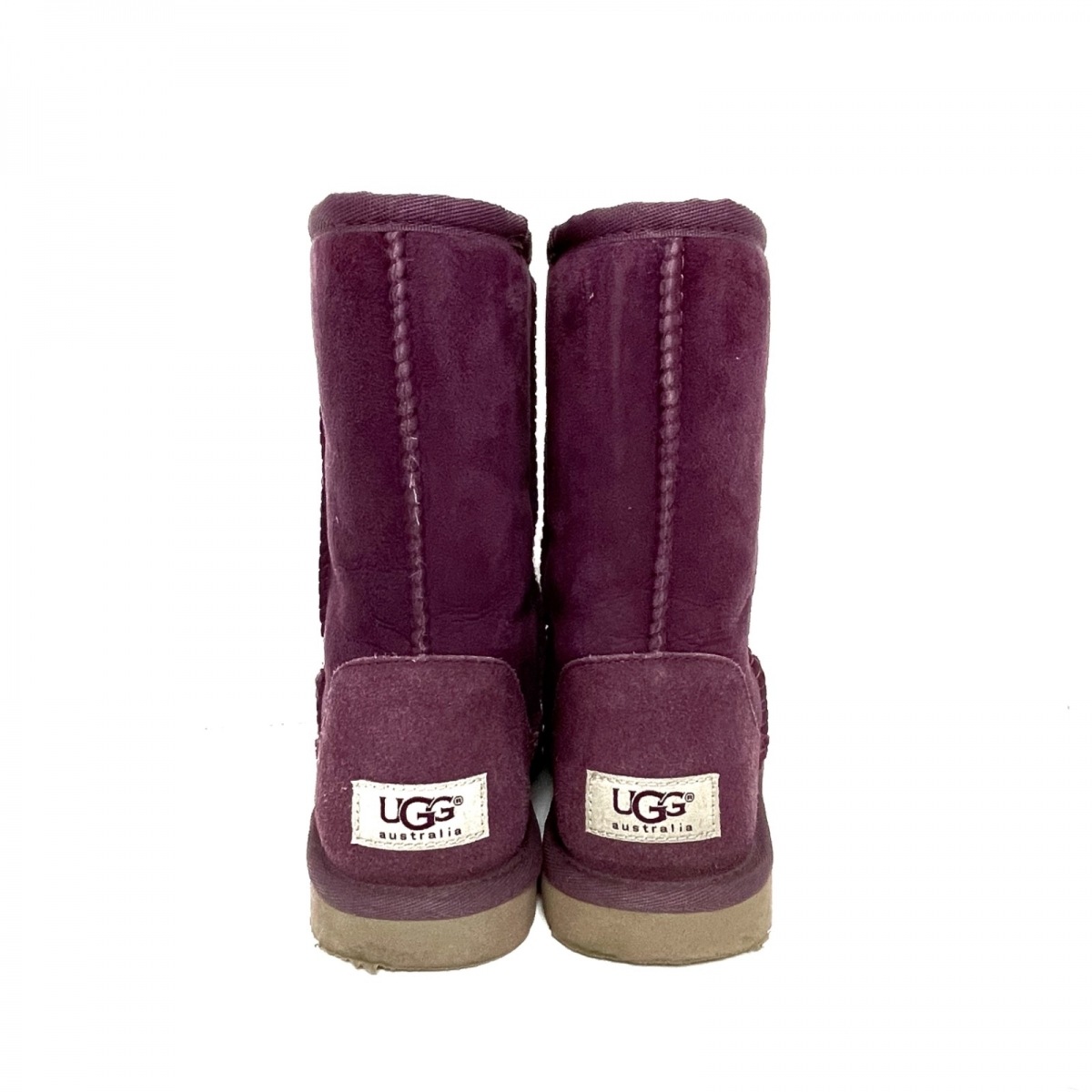 休日限定 UGG アグ クラシックショート ショートブーツ パープル ムートン www.tsujide.co.jp