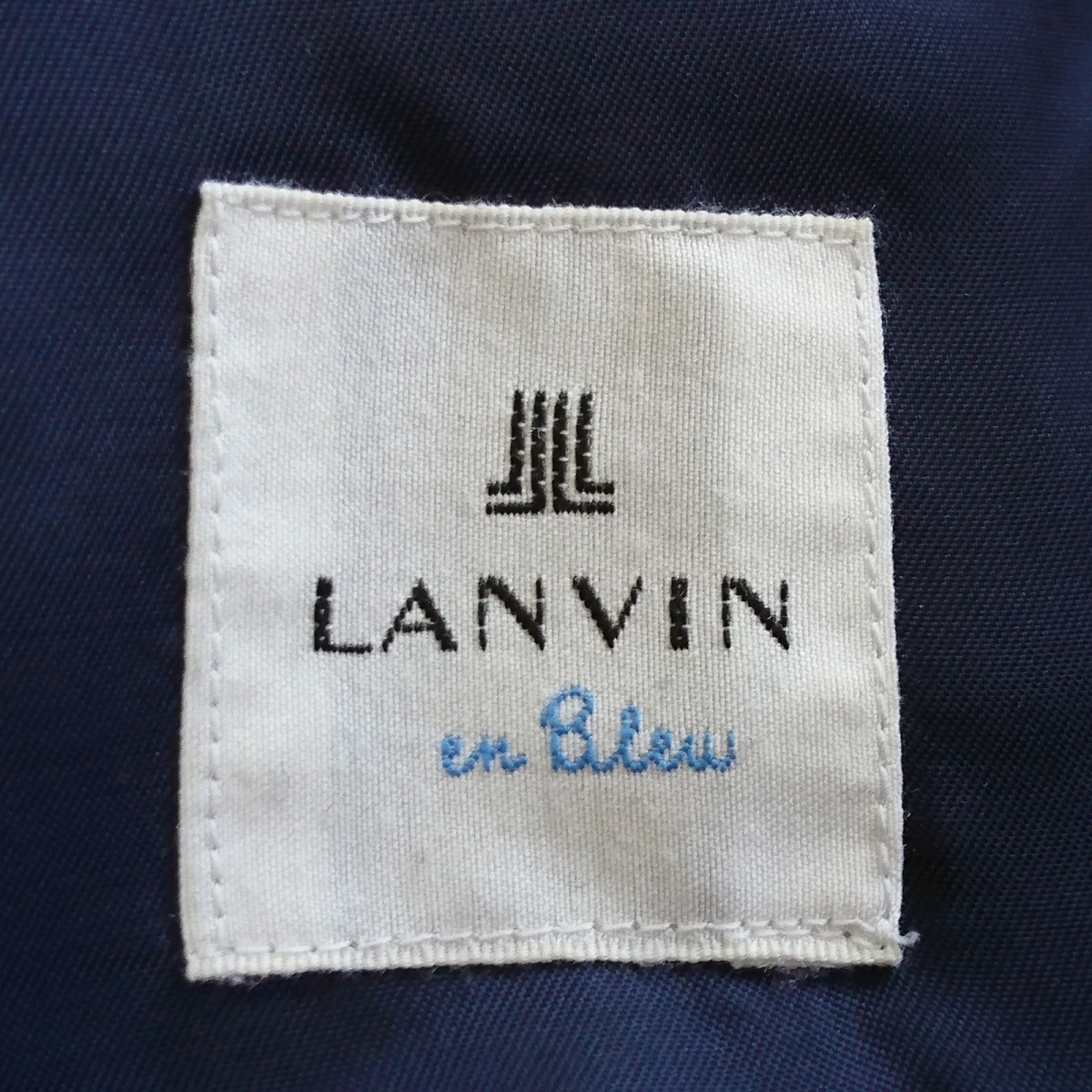 国内外の人気 LANVIN en Bleu ランバンオンブルー コート 長袖 冬 ネイビー www.reumatologiskklinik.dk