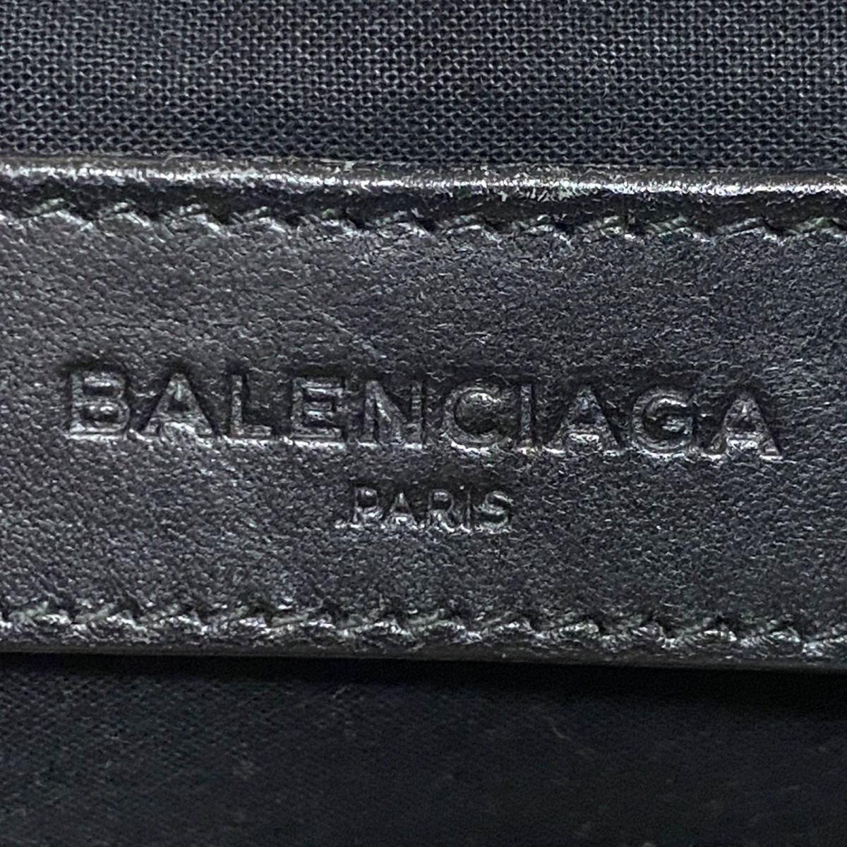 21セール Balenciaga バレンシアガ ネイビー ポシェット ショルダーバッグ アイボリー 黒 キャンバス レザー Icdm Edu Pe