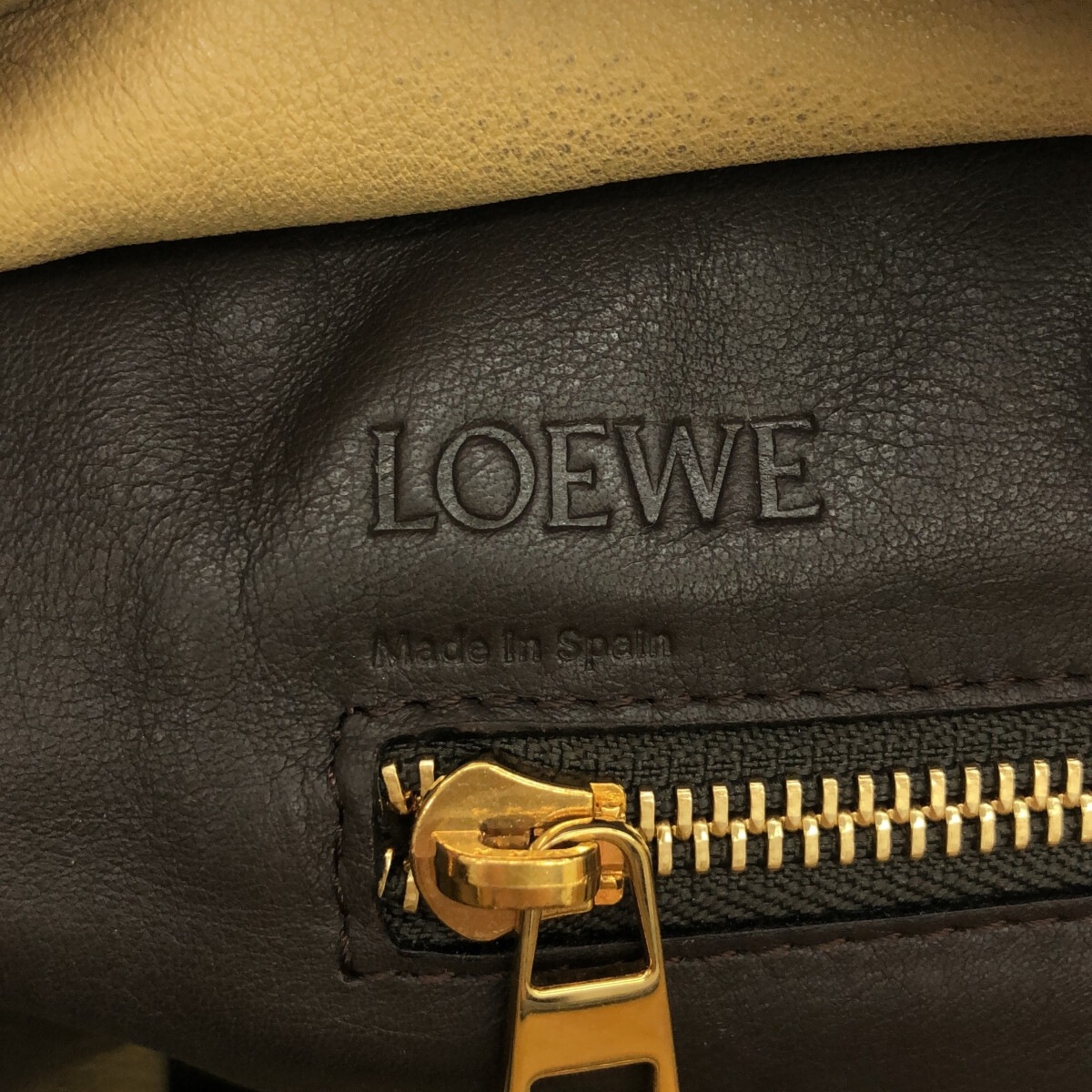 LOEWE(ロエベ) アマソナ28 ハンドバッグ ライトブラウン×ダーク