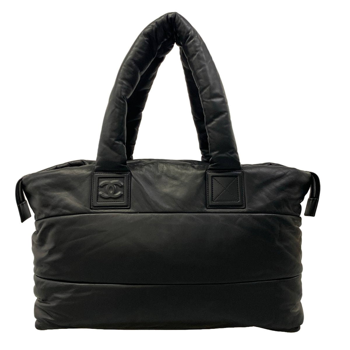 【中古】CHANEL(シャネル) コココクーン ハンドバッグ 黒 レザー｜ブランディア　店