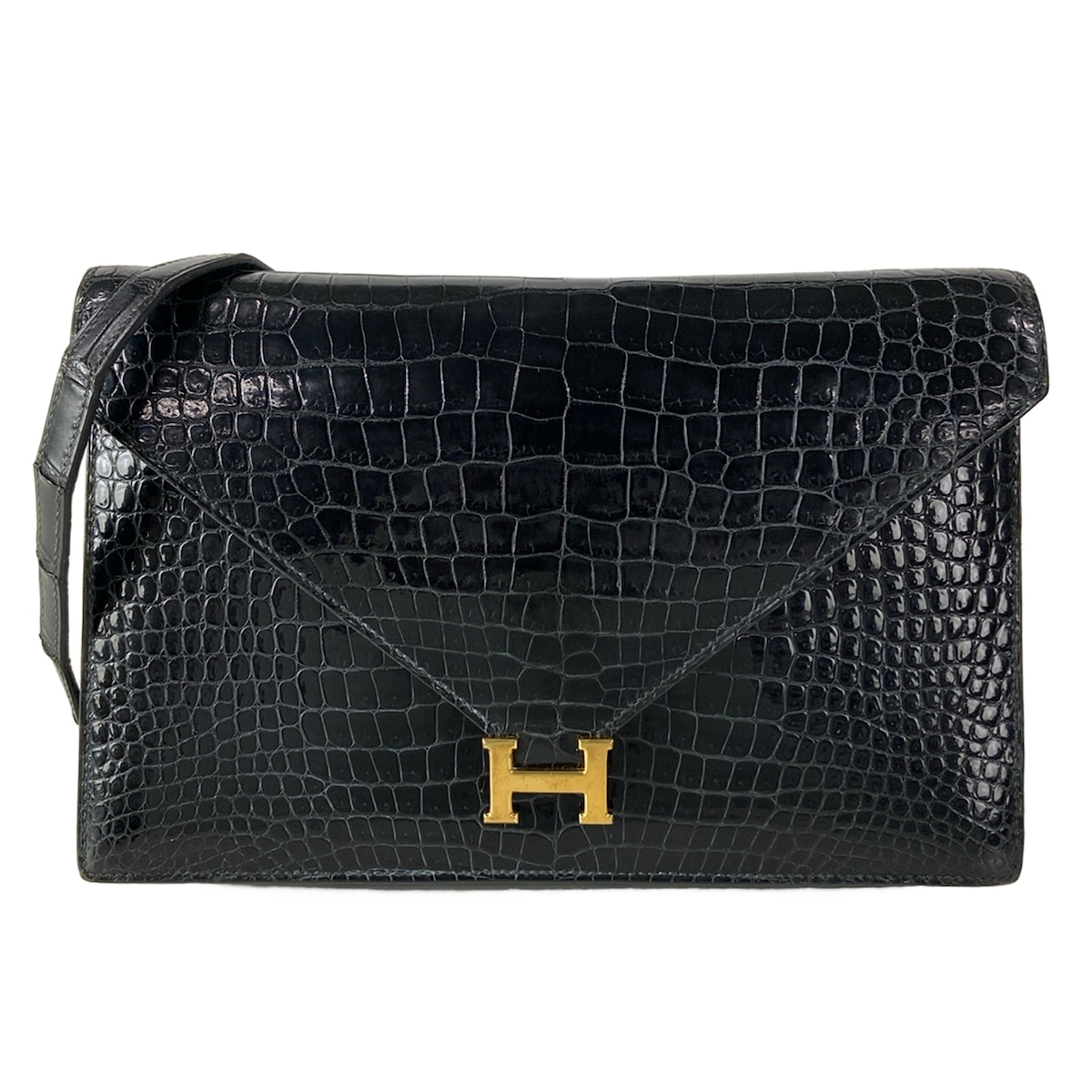 【中古】HERMES(エルメス) リディ ショルダーバッグ ゴールド金具 黒|ブランディア 店