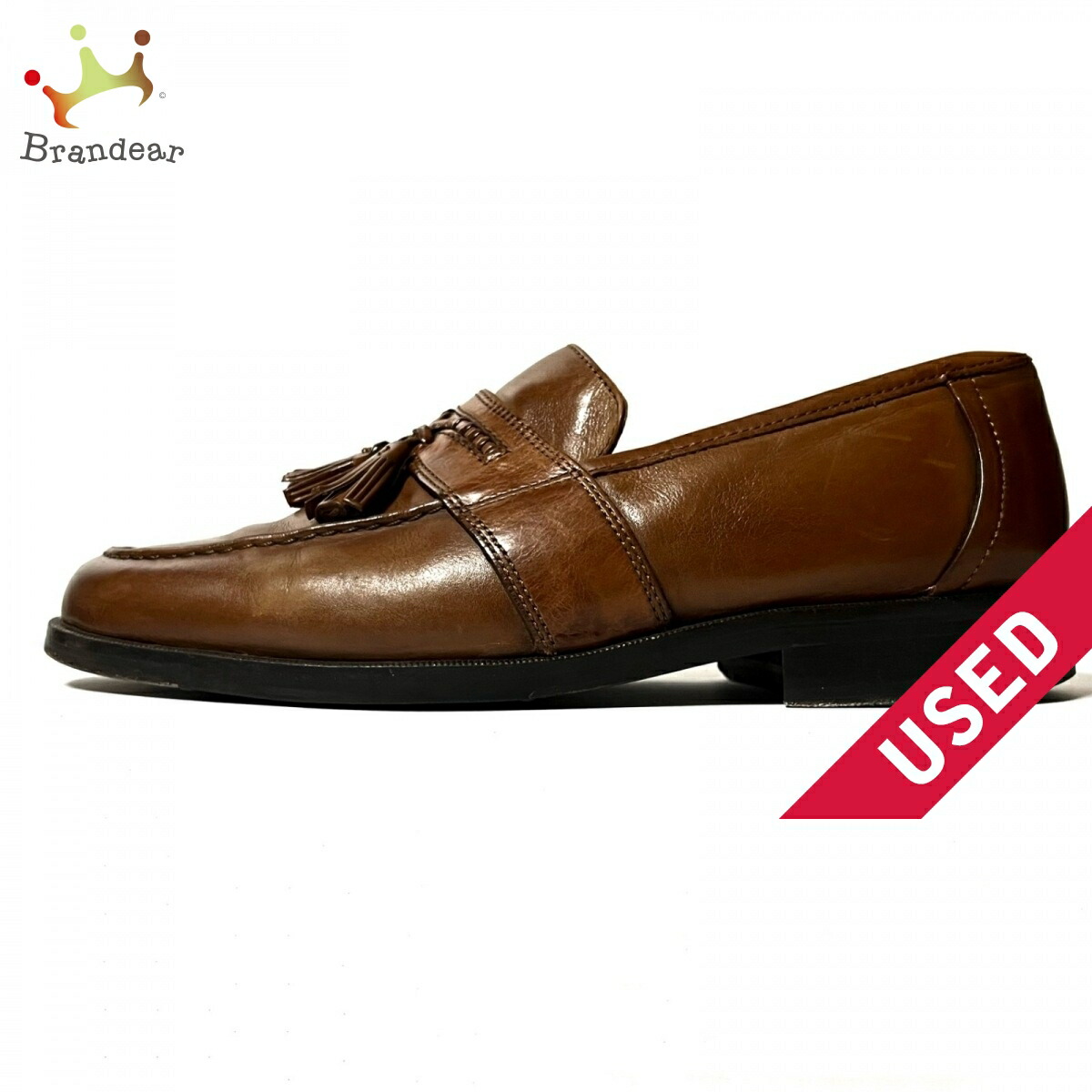 【楽天市場】【新着】【中古】JOHNSTON&MURPHY(ジョンストンアンドマーフィー) ローファー アウトソール張替済 ブラウン レザー