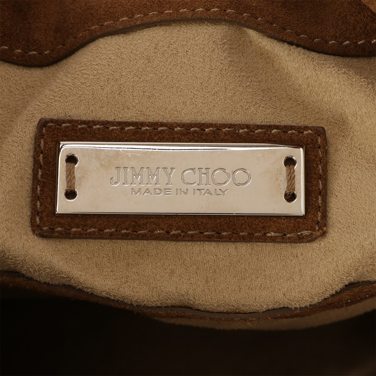 JIMMY CHOO(ジミーチュウ) バイカー ショルダーバッグ スエード×レザー