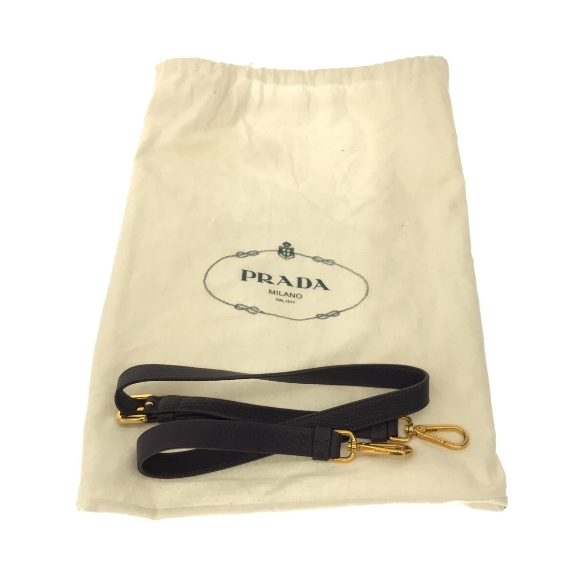 PRADA(プラダ) ハンドバッグ 革タグ パープル レザー バッグ