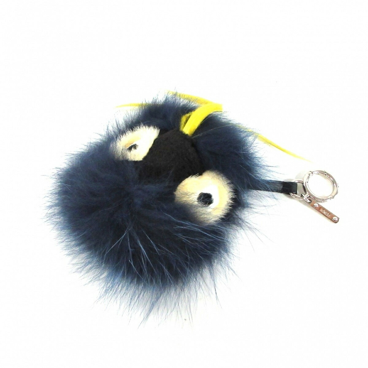 FENDI(フェンディ) バッグバグズ キーホルダー(チャーム) ゼスティ ネイビー×イエロー×マルチ フォックス×ミンク×ラビット