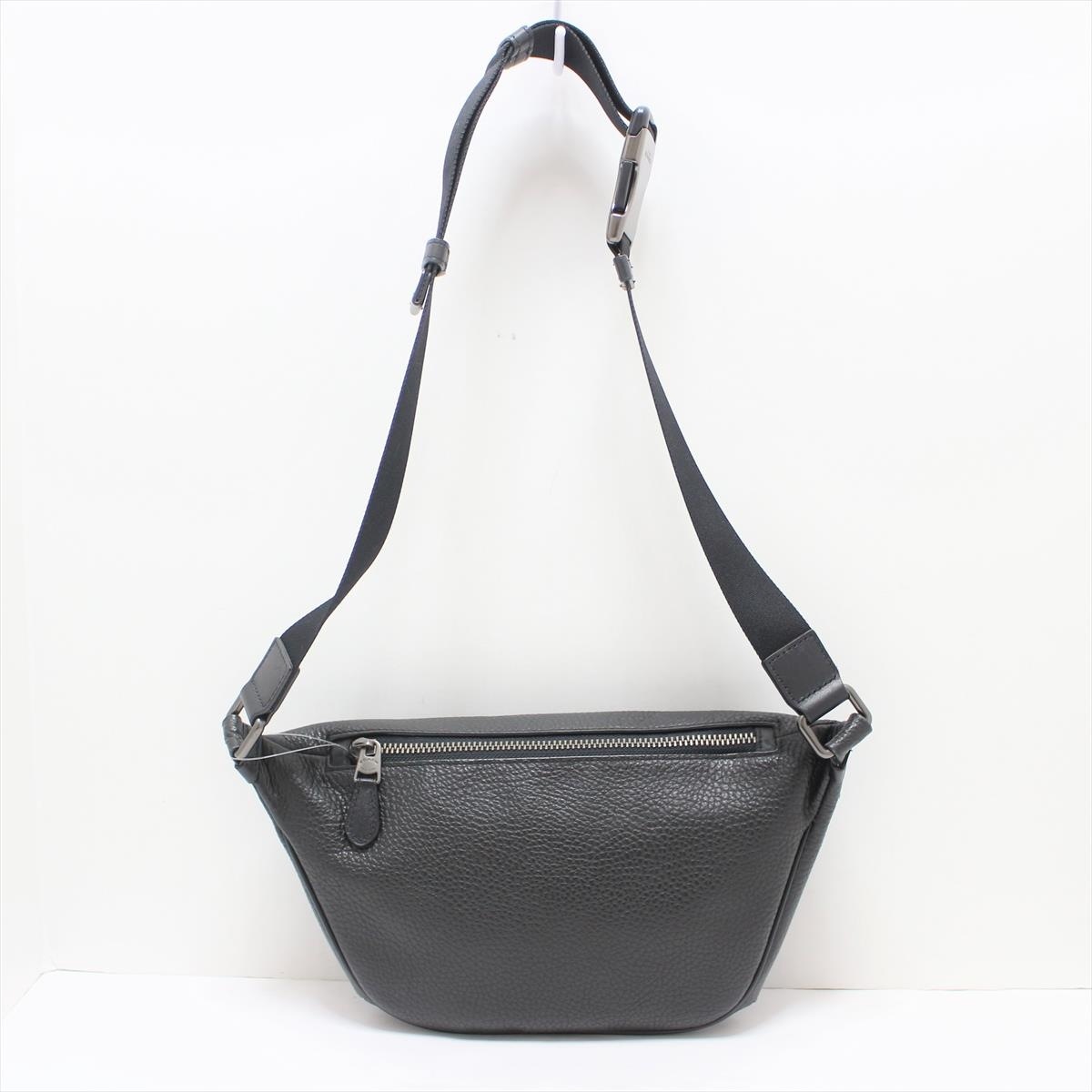 COACH(コーチ) ワンショルダーバッグ 黒 レザー×ナイロン バッグ | eu 